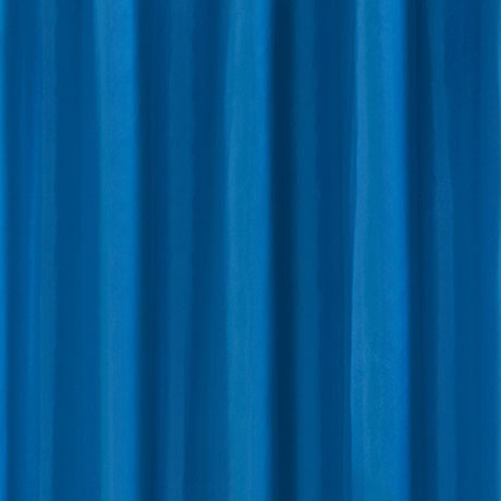 Blue W1800 x H1800mm Polyester Shower Curtain