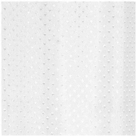 Diamond Shower Curtain White -100% Polyester