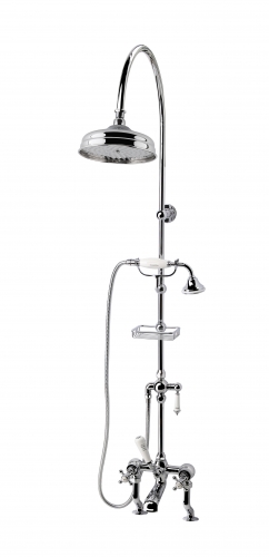 Traditional Desk Mounted Bath Tap With 8”Shower And Handset