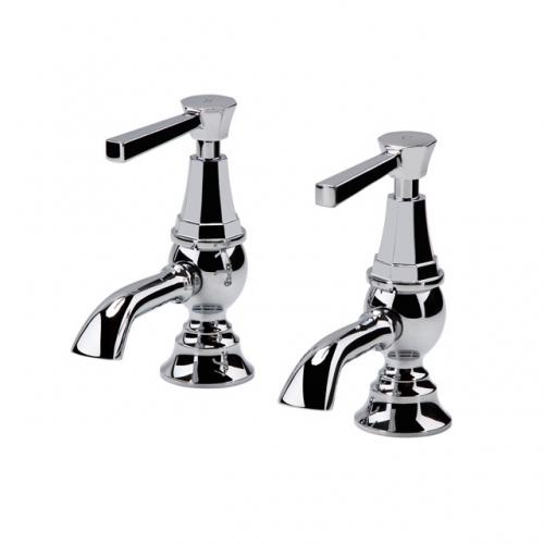 Traditional G1/2 Pair Basin Whole Brass Tap -CP