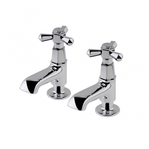 Traditional G3/4 Pair Bah Whole Brass Tap -Chromed