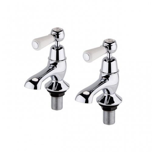 Traditional G3/4 Pair Bah Whole Brass Tap -Chromed