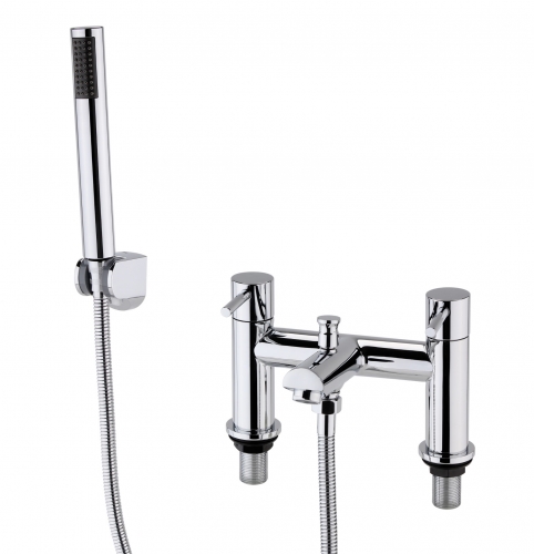 Straight Spout G3/4 Cartridge Bath Shower Mixer& ABS Handset Shower Kit
