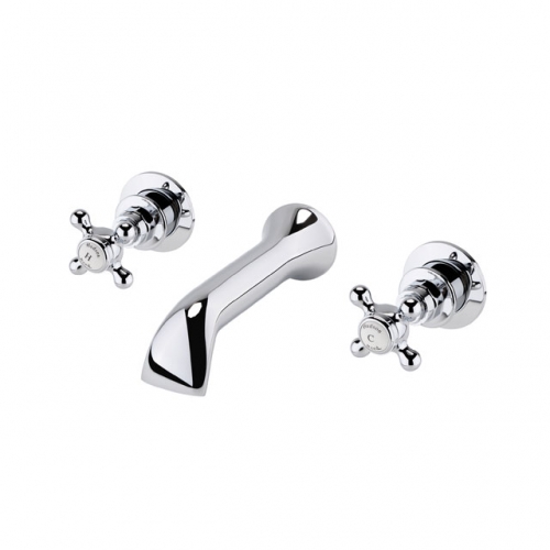 Traditional 3 Holes Wall Mounted Bath Spout
