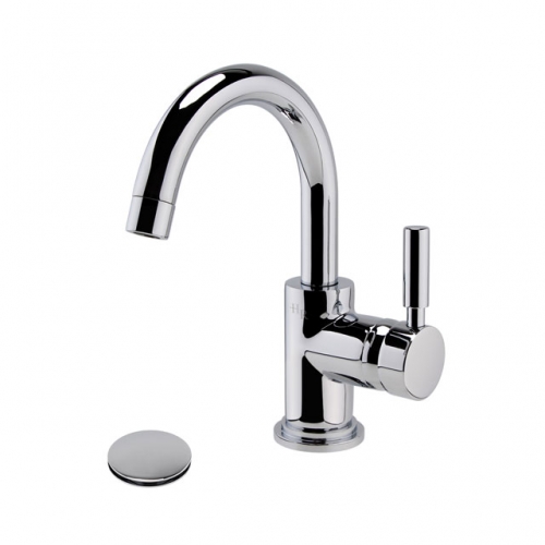 Single Lever Side Action  Basin Mixer Tap + Push Button Waste