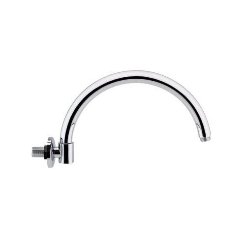 Curved Wall Mounted Shower Arm - Chrome
