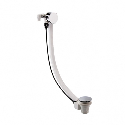 Chrome Freeflow Bath Filler with Pop-up Waste + Overflow