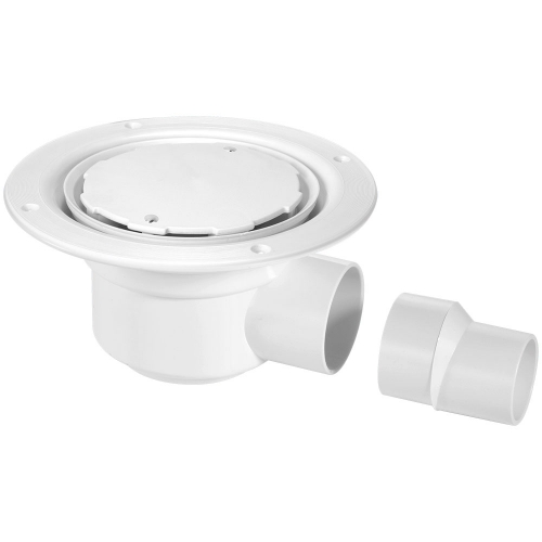 50mm Water Seal Trapped Gully with White Plastic Cover Plate