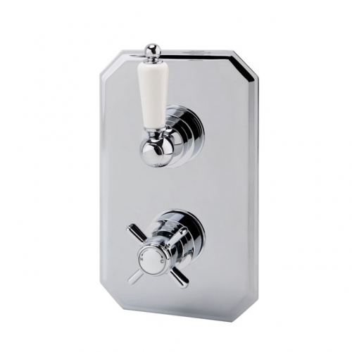 Concealed Traditional Thermostatic Twin Shower Valve