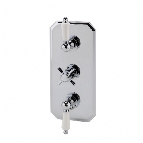 Traditional Concealed Thermostatic Triple Shower Valve