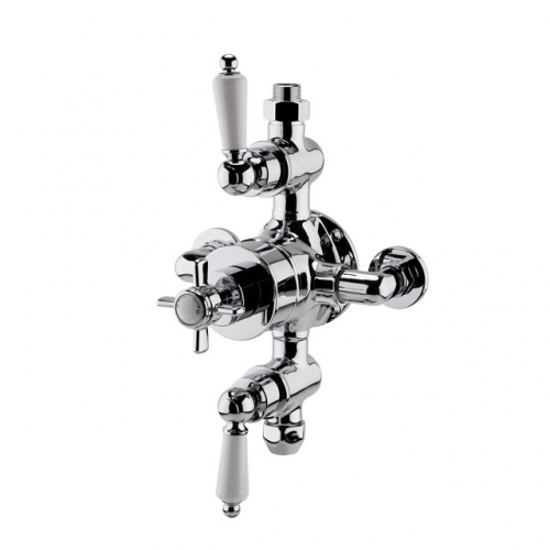 Traditional Triple Exposed Thermostatic Shower Valve