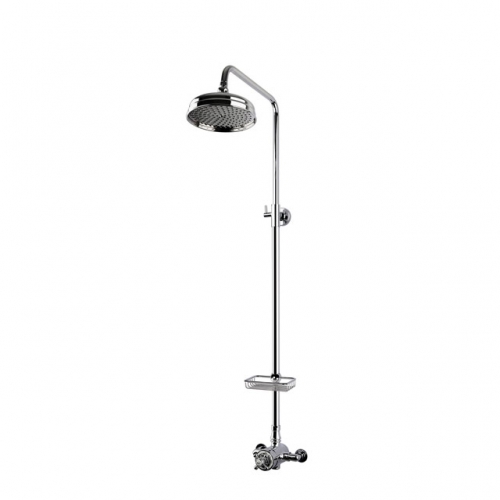 Traditional Wall Mounted Bath Showerhead Thermostatic Mixer Without Handshower