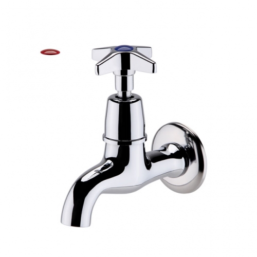 Base Crosshead Bib Taps – Chrome(with Blue And Red Indicates)