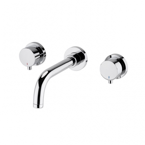 Round Wall Mounted (3TH) Basin Mixer Tap