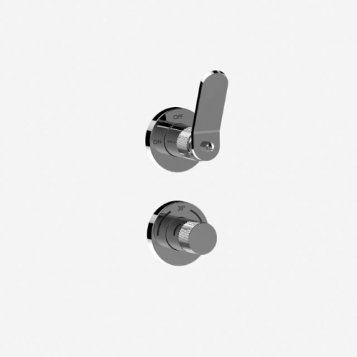 Luxuriously Industrial Style WRAS APPROVED Twin Round Concealed Thermostatic Shower  Valve Without Diverter