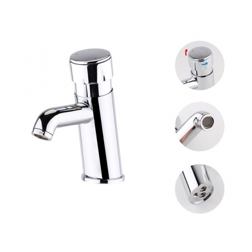 Time and frow rate was adjustable Modern non concussive basin tap