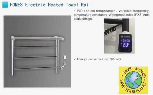 Electric Heated Towel Rail (Energy conservation 50%-60%)