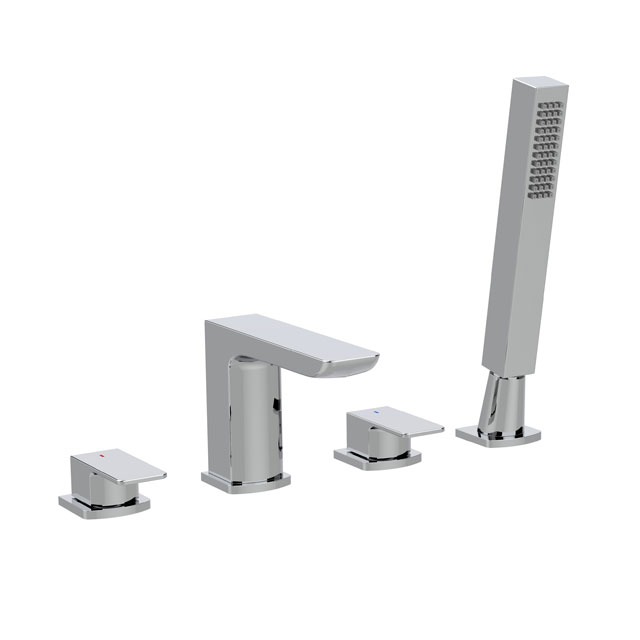 Deck Mounted (4TH) Bath Shower Mixer Tap incl. Shower Kit